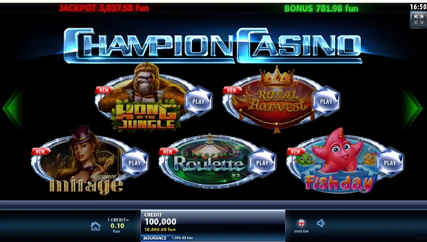 Офіційний сайт казино Champion Casino 